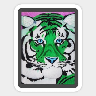 Emerald Tiger Sticker